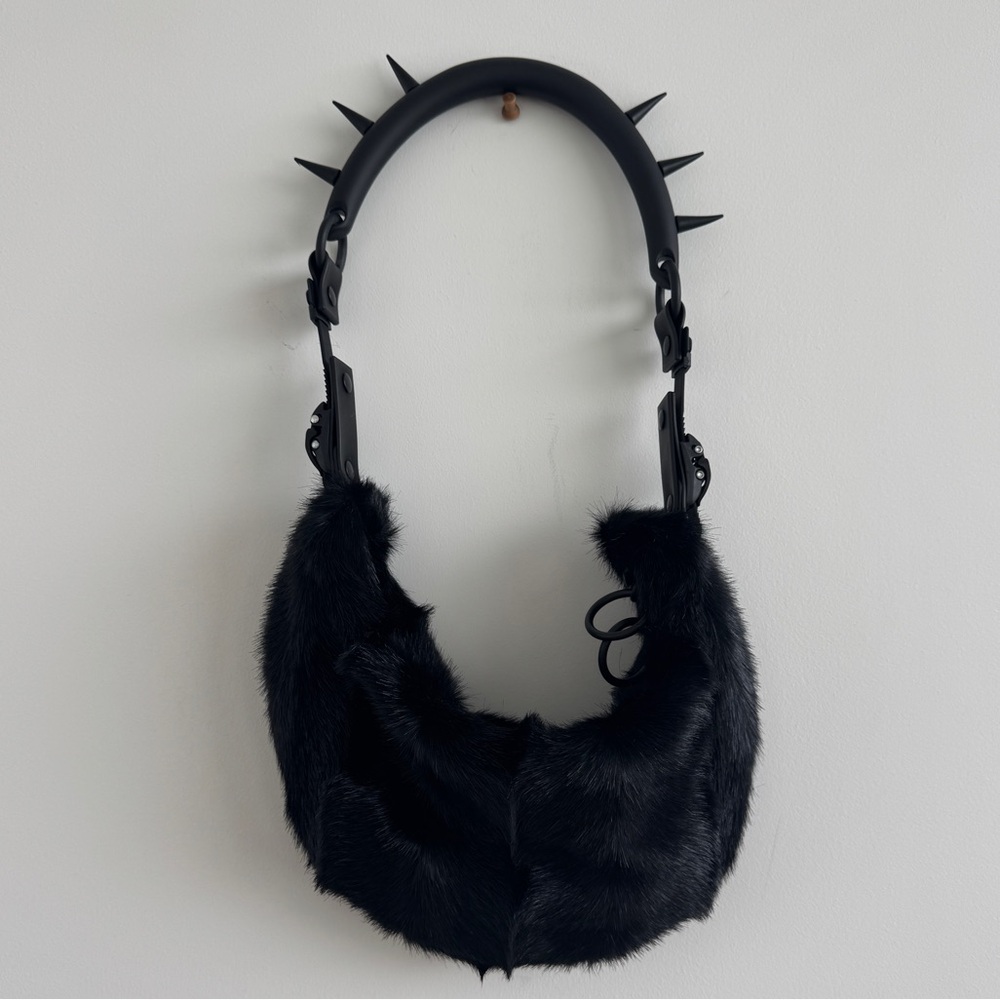 Innerraum Half Moon Fur Bag with Spike Handle